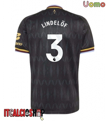 Aston Villa Victor Lindelof #3 Seconda Maglia 2026-27 Manica Corta